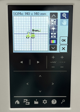 ミシン刺しゅうの操作