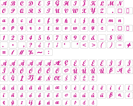 ミシン内蔵刺しゅうデザイン スクリプト